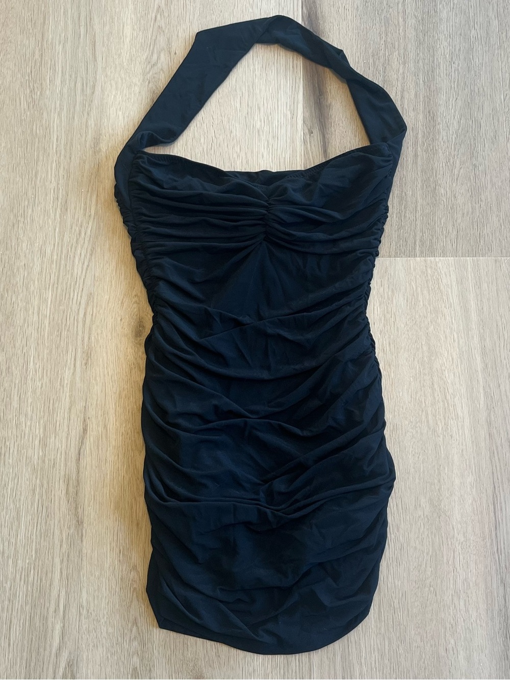 Norma Kamali Bill Mio Halter Neck One Piece Swimsuit in Black - Picture 6 of 9